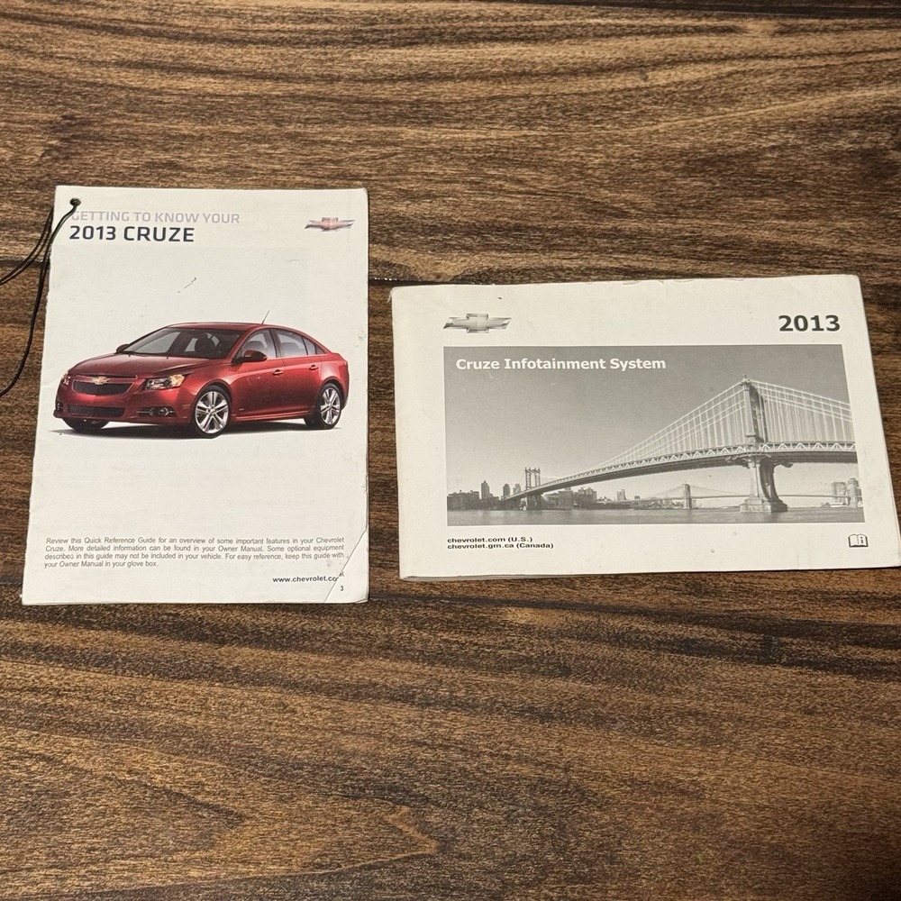 2013 Chevrolet Cruze Owners Manual Set OEM